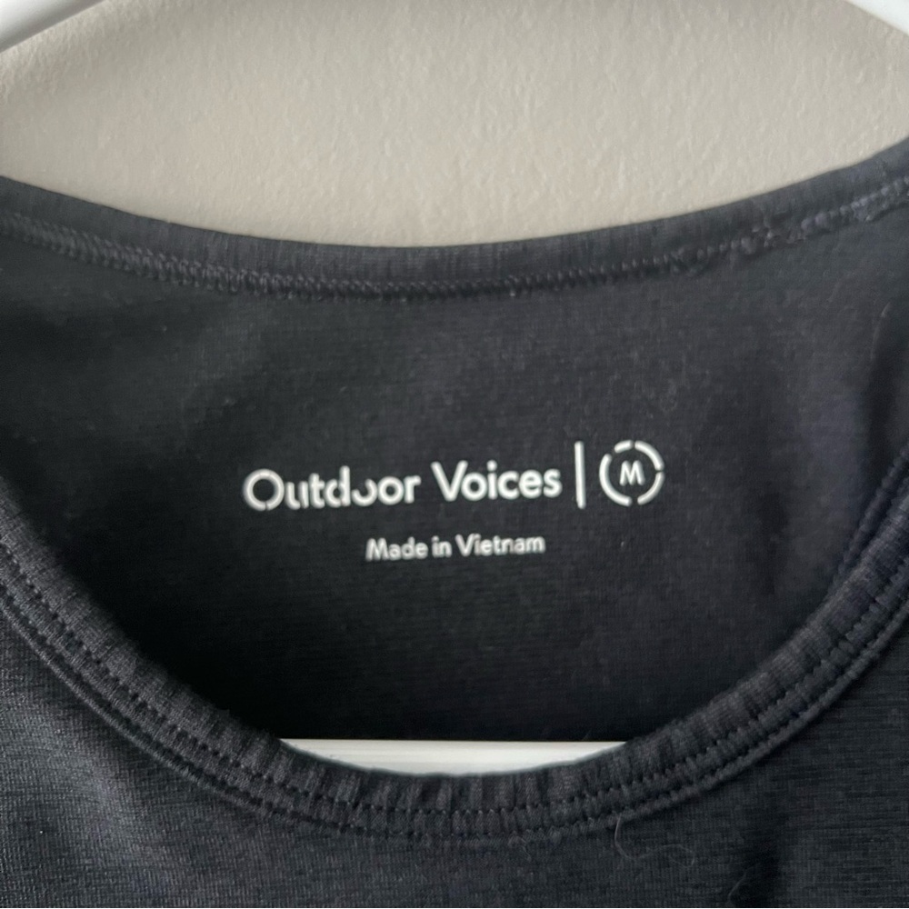 Outdoor Voices Black Athena Crop Top Size Medium - Picture 3 of 5